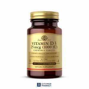 Open image in slideshow, Solgar Vitamin D3 Chewable 1000 IU

