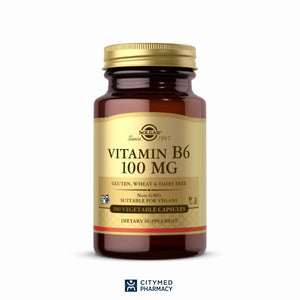 Open image in slideshow, Solgar Vitamin B6 100 mg (Pyridoxine)
