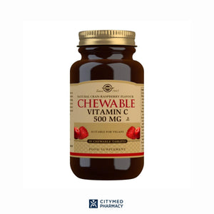 Solgar Vit C 500 mg Cranberry/Raspberry Chew