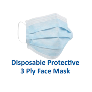 Open image in slideshow, Disposable Protective 3-Ply Face Mask
