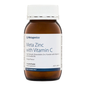 Open image in slideshow, Metagenics Meta Zinc with Vitamin C - Orange Flavour
