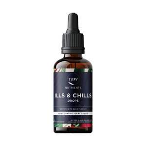 Open image in slideshow, Raw Nutrients Ills &amp; Chills Drops - Infused with Bach Flowers
