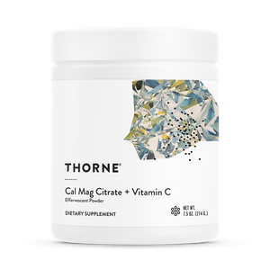 Open image in slideshow, Thorne Research Cal-Mag Citrate + Vitamin C Effervescent Powder
